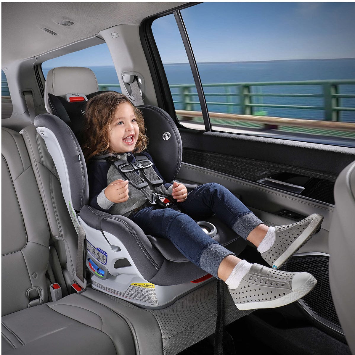 Britax Marathon Clicktight Convertible Car Seat - Mod Ivory (SafeWash) - E1C822U