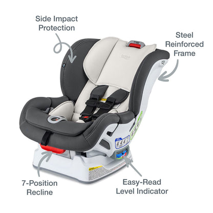 Britax Marathon Clicktight Convertible Car Seat - Mod Ivory (SafeWash)