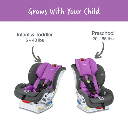 Britax Marathon Clicktight Convertible Car Seat - Mod Purple (SafeWash)