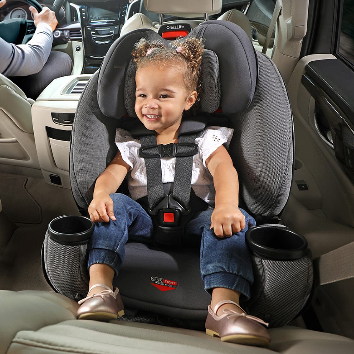 Britax One4Life Clicktight All-in-One Convertible Car Seat - Eclipse Black (Safewash)