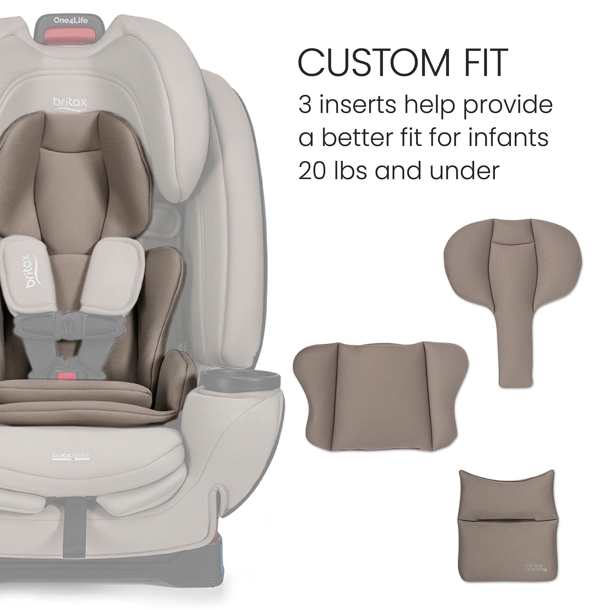 Britax One4Life All-in-One Convertible Car Seat, ClickTight & SafeWash - Teak - E1D265T