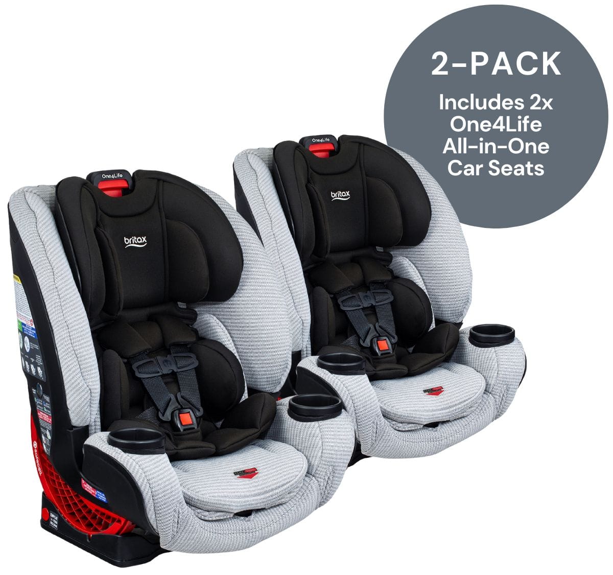 Britax One4Life ClickTight All-in-One Convertible Car Seat - Clean Comfort (2 Pack)