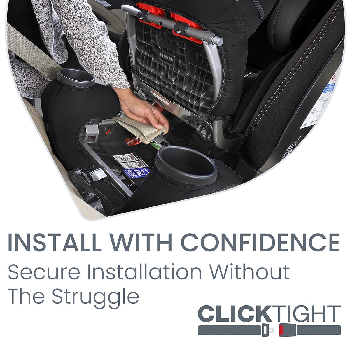 Britax One4Life ClickTight All-in-One Convertible Car Seat - Cool Flow Carbon - E1C904F