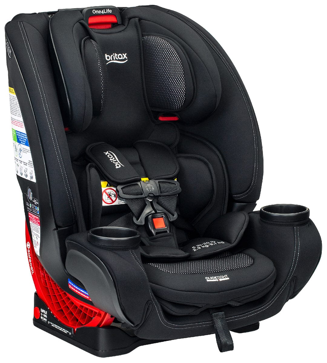 Britax One4Life ClickTight All-in-One Convertible Car Seat - Cool Flow Carbon - E1C904F