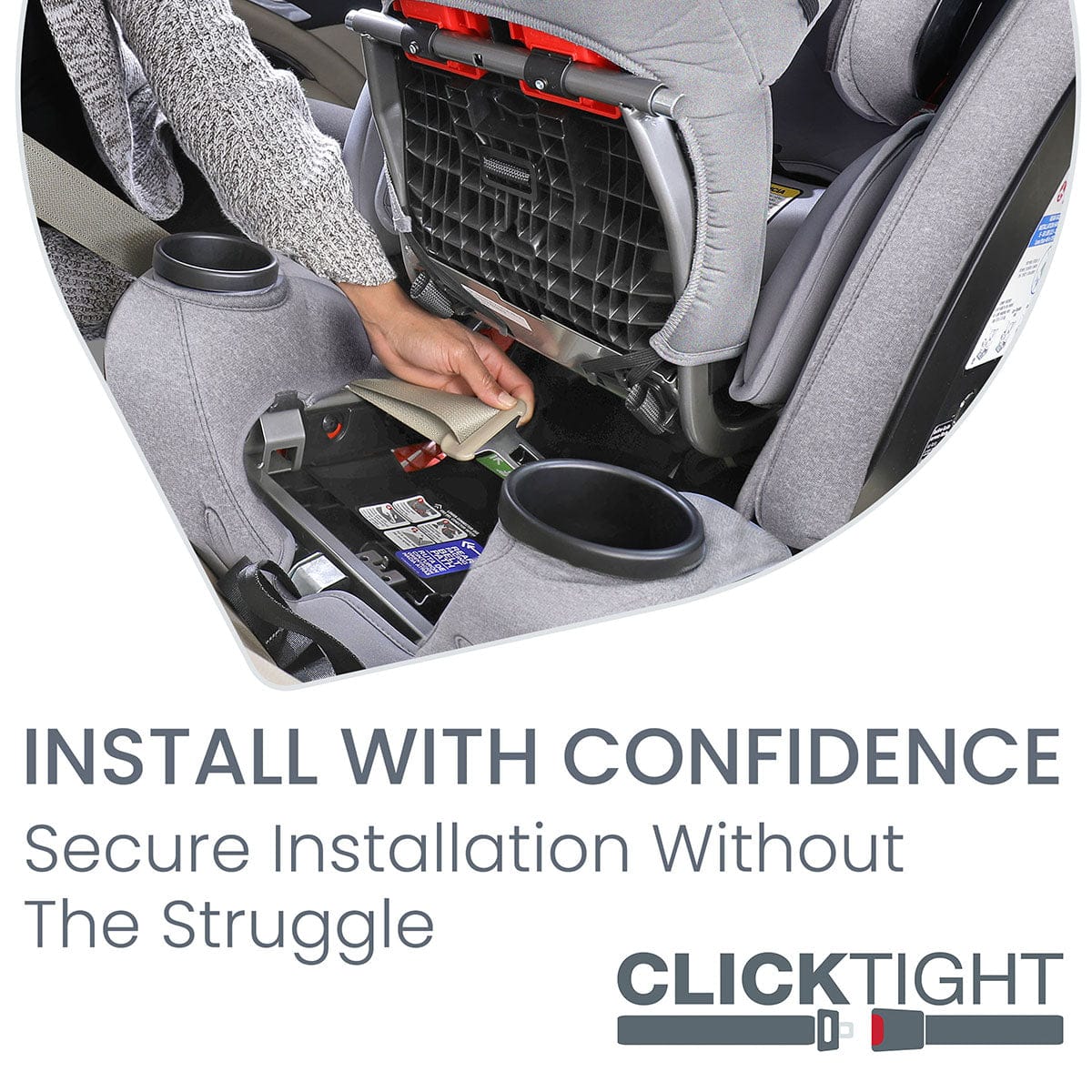 Britax One4Life ClickTight All-in-One Convertible Car Seat - Diamond Quilted Gray - E1C904G