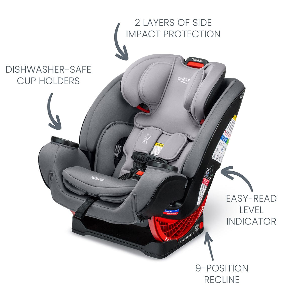 Britax One4Life ClickTight All-in-One Convertible Car Seat - Glacier Graphite - E1C903N
