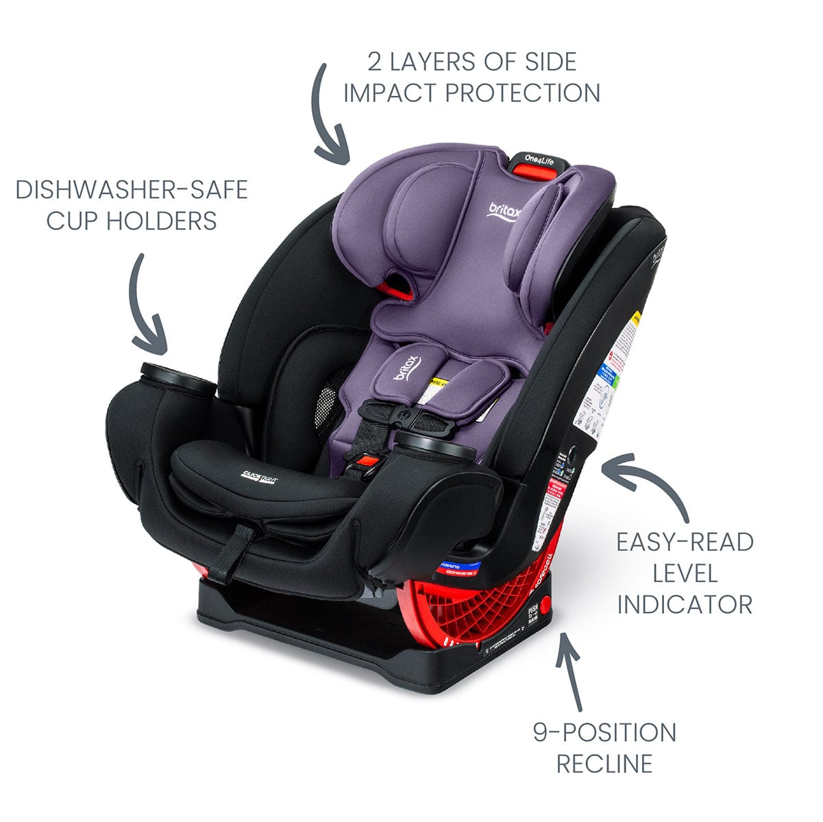 Britax One4Life ClickTight All-in-One Convertible Car Seat - Iris Onyx - E1C903Y