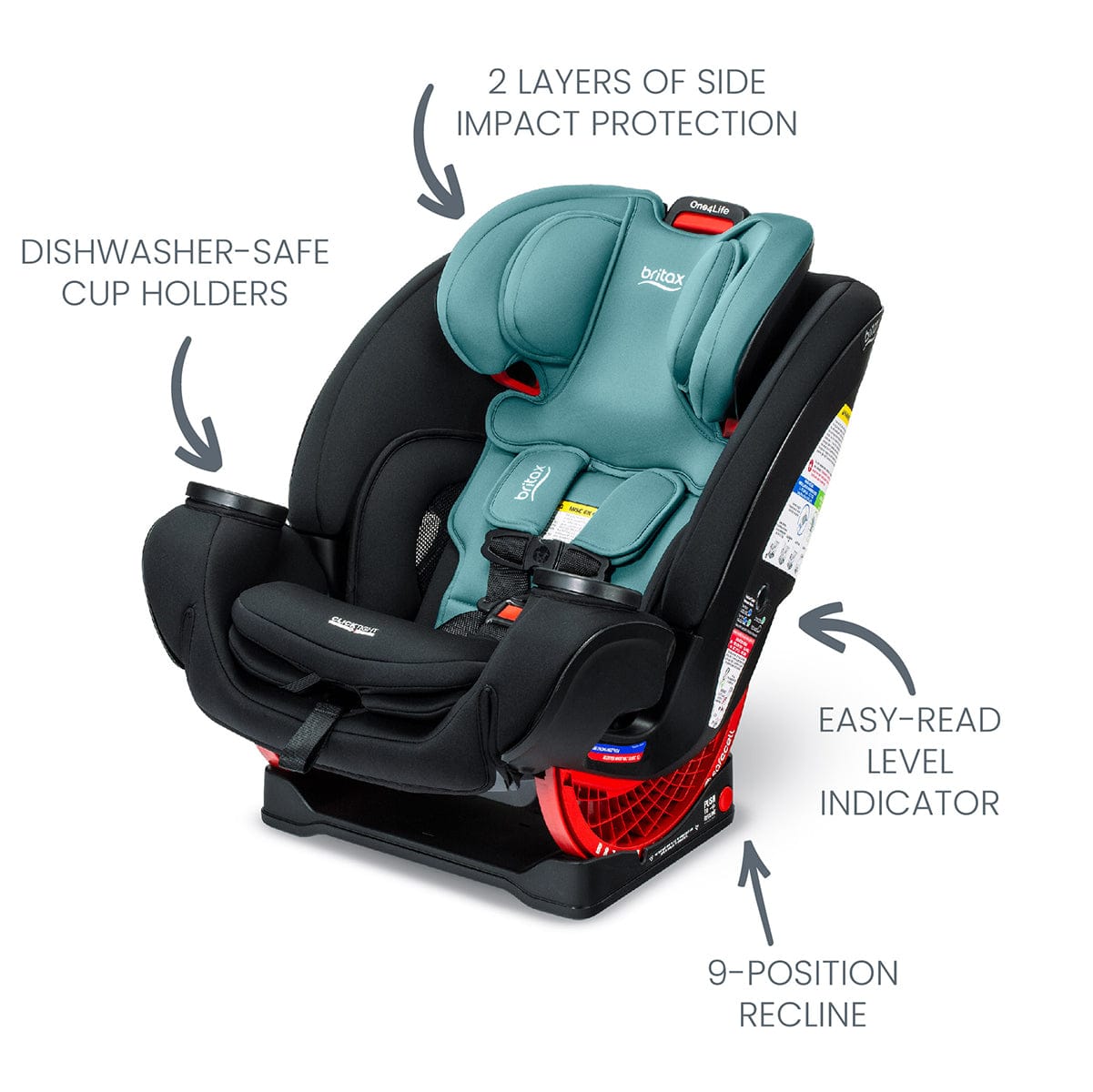 Britax One4Life ClickTight All-in-One Convertible Car Seat - Jade Onyx - E1C903X