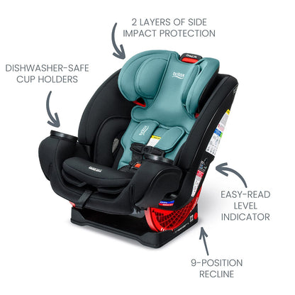 Britax One4Life ClickTight All-in-One Convertible Car Seat - Jade Onyx - E1C903X