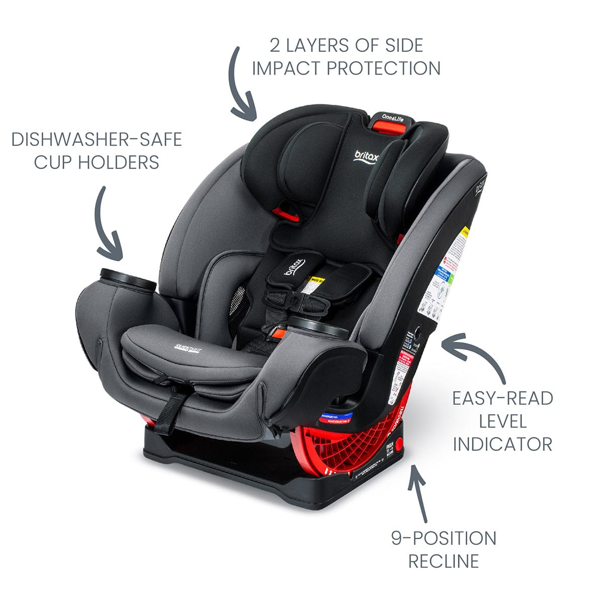 Britax One4Life ClickTight All-in-One Convertible Car Seat - Onyx Stone - E1C903T