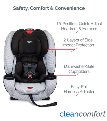 Britax One4Life ClickTight Anti-Rebound Bar All-in-One Convertible Car Seat - Clean Comfort - E1C392A