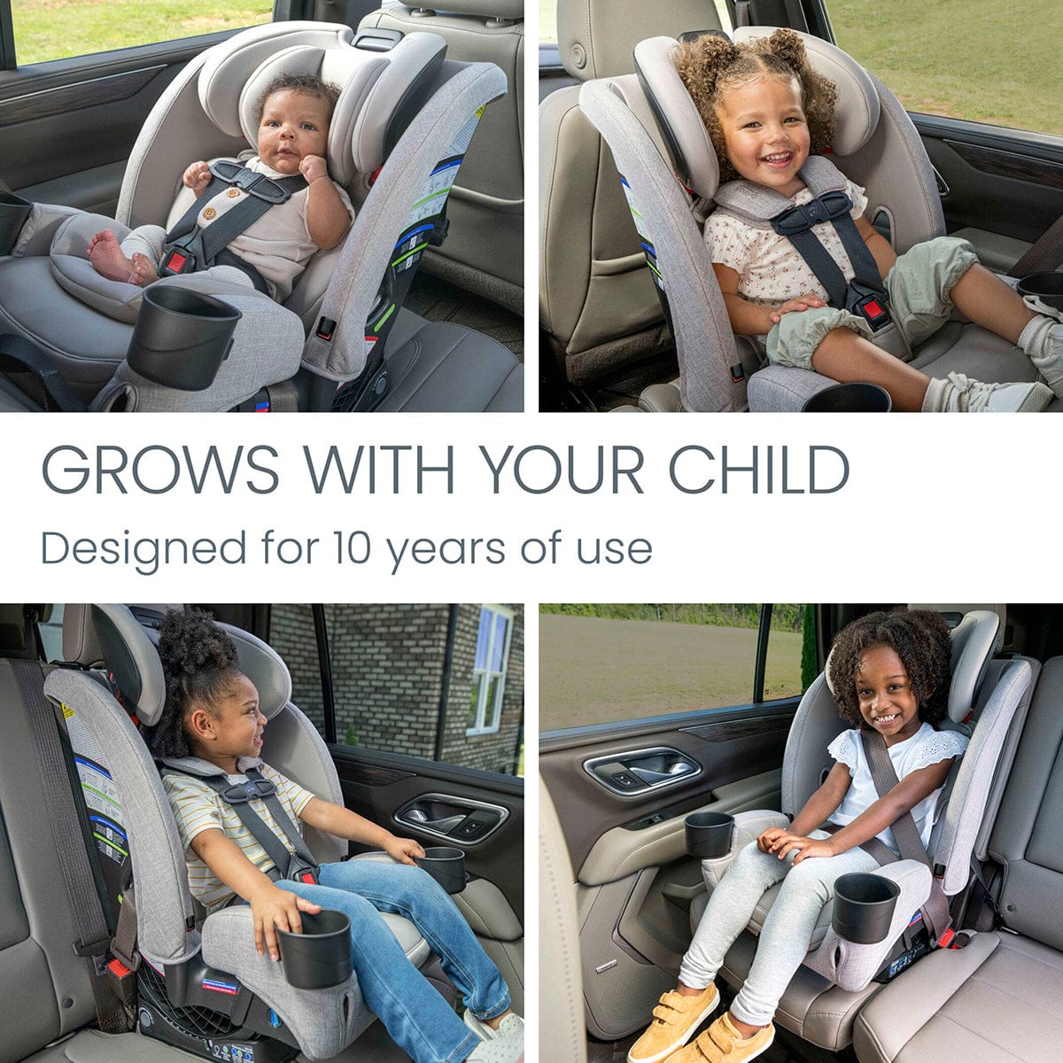 Britax One4Life Slim All-in-One Convertible Car Seat - Raven Black - E1D197A
