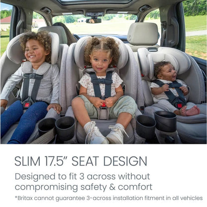 Britax One4Life Slim ClickTight All-in-One Convertible Car Seat, SpaceSaver Design - Parchment - E1D407G