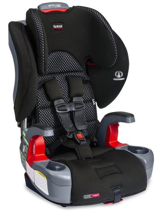 Britax OPEN BOX Grow With You Clicktight Harness Booster Car Seat - Cool Flow Gray [New Version of the Frontier] - E1C199S-ob