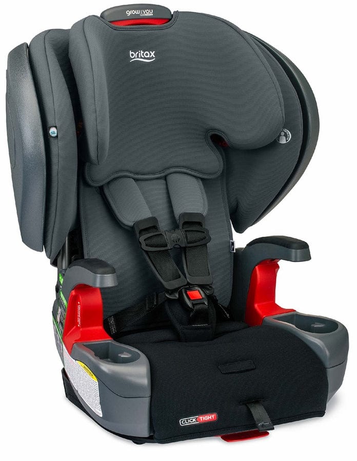 Britax OPEN BOX Grow With You ClickTight Plus Harness Booster Car Seat - Black Ombre - E1C203C-ob