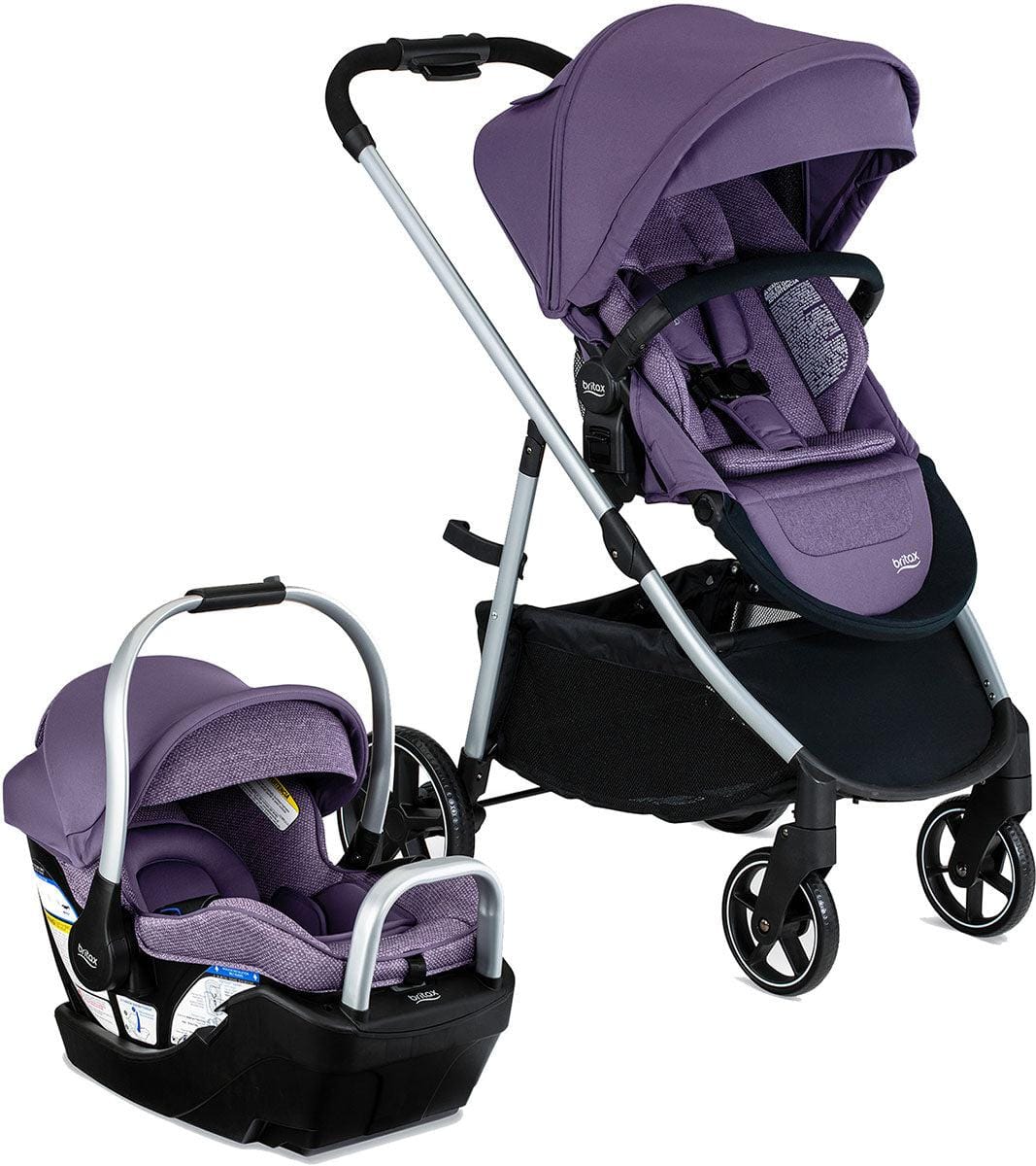 Britax OPEN BOX Willow Grove SC Travel System - Pindot Iris - S14746900-ob