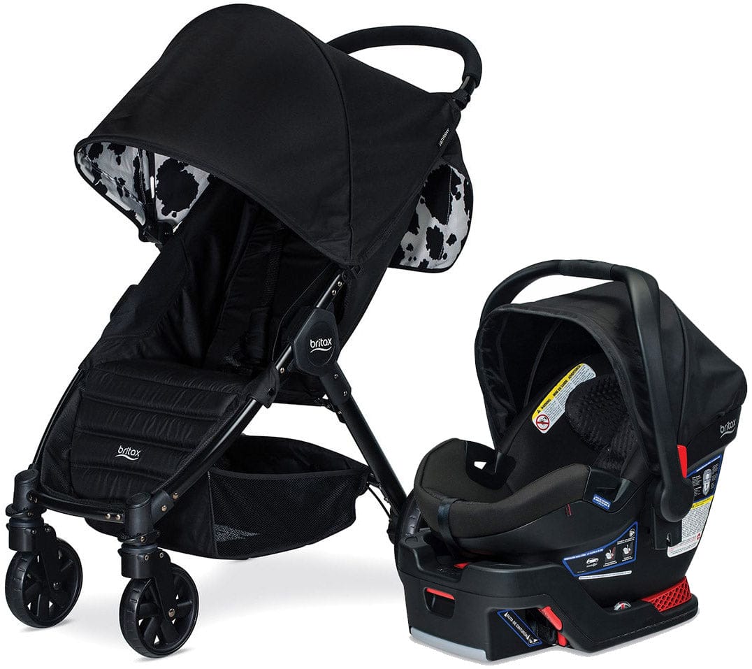 Britax Pathway Stroller + B-Safe Ultra Travel System Bundle - Cowmooflage / Midnight - U941951-E1C009E