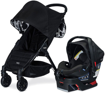 Britax Pathway Stroller + B-Safe Ultra Travel System Bundle - Cowmooflage / Midnight - U941951-E1C009E