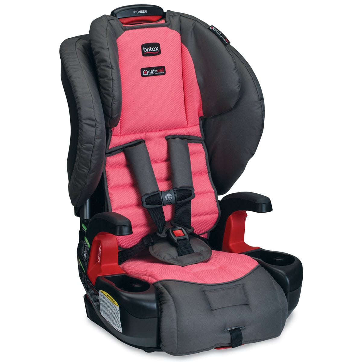 Britax Pioneer G1.1 Harness Booster Car Seat - Coral