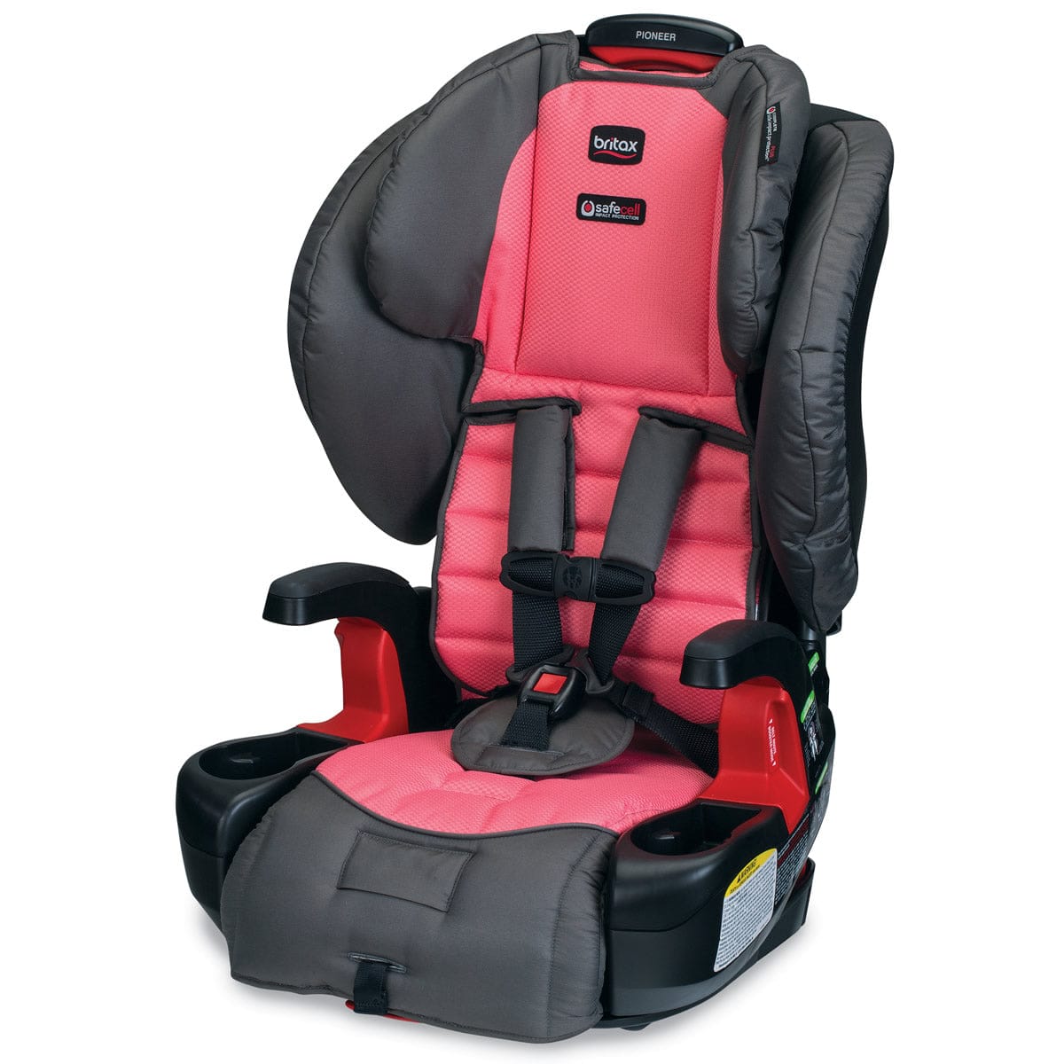 Britax Pioneer G1.1 Harness Booster Car Seat - Coral