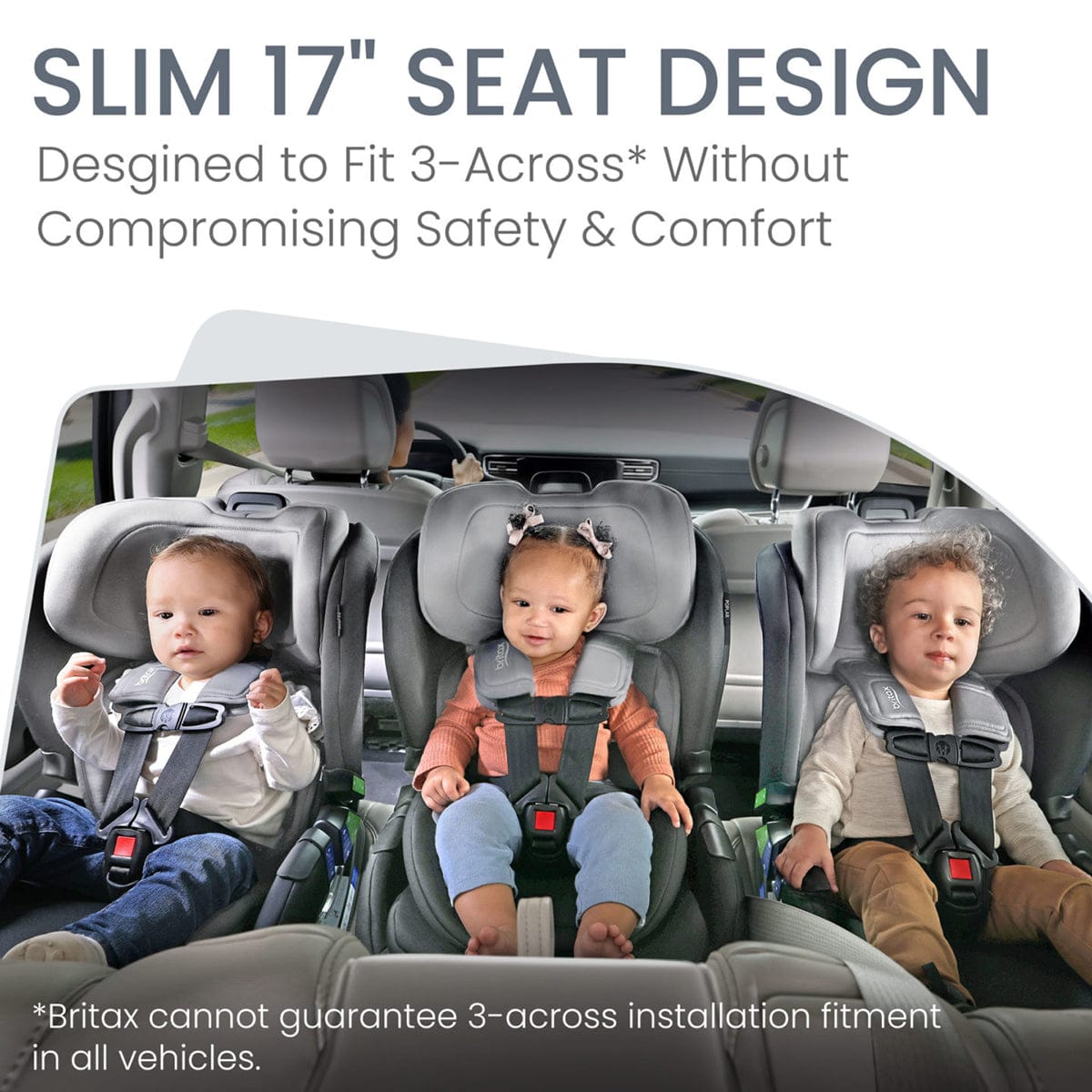 Britax Poplar Narrow Convertible Car Seat - Glacier Graphite - E1C933N