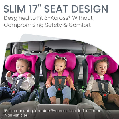 Britax Poplar Narrow Convertible Car Seat -  Magenta Onyx - E1C933Q