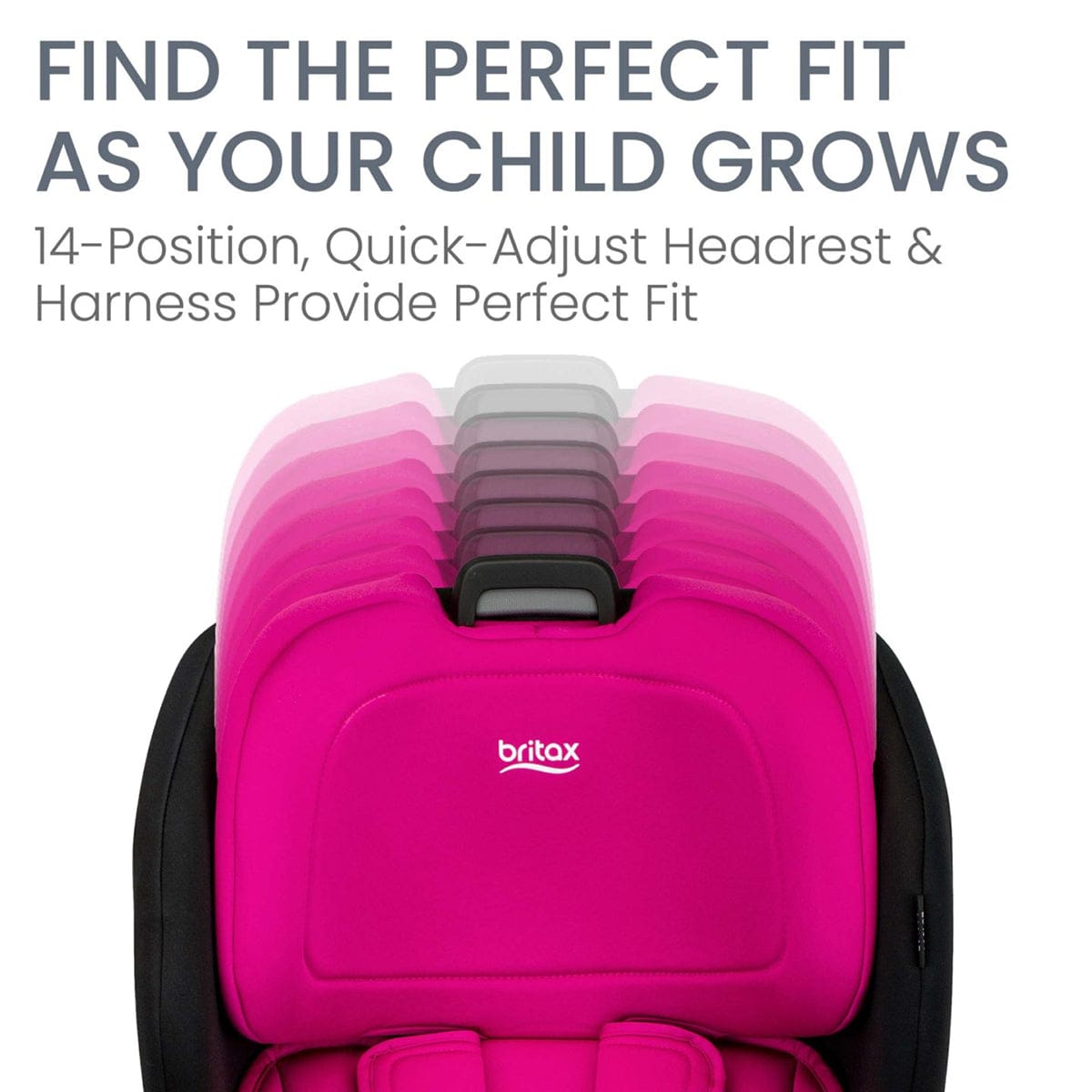 Britax Poplar Narrow Convertible Car Seat -  Magenta Onyx - E1C933Q