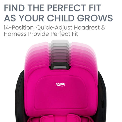 Britax Poplar Narrow Convertible Car Seat -  Magenta Onyx - E1C933Q