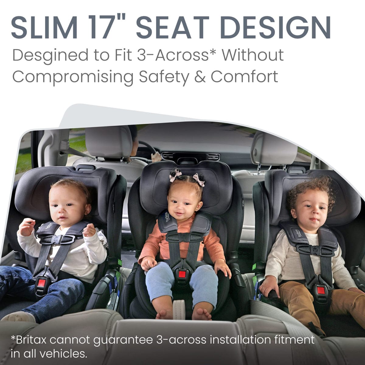 Britax Poplar Narrow Convertible Car Seat - Stone Onyx - E1C933M