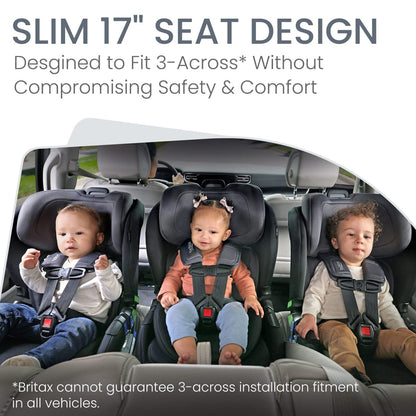Britax Poplar Narrow Convertible Car Seat - Stone Onyx - E1C933M
