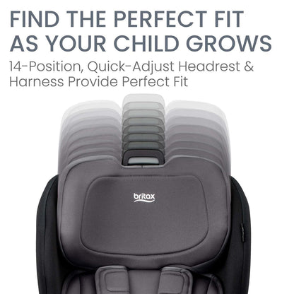 Britax Poplar Narrow Convertible Car Seat - Stone Onyx - E1C933M