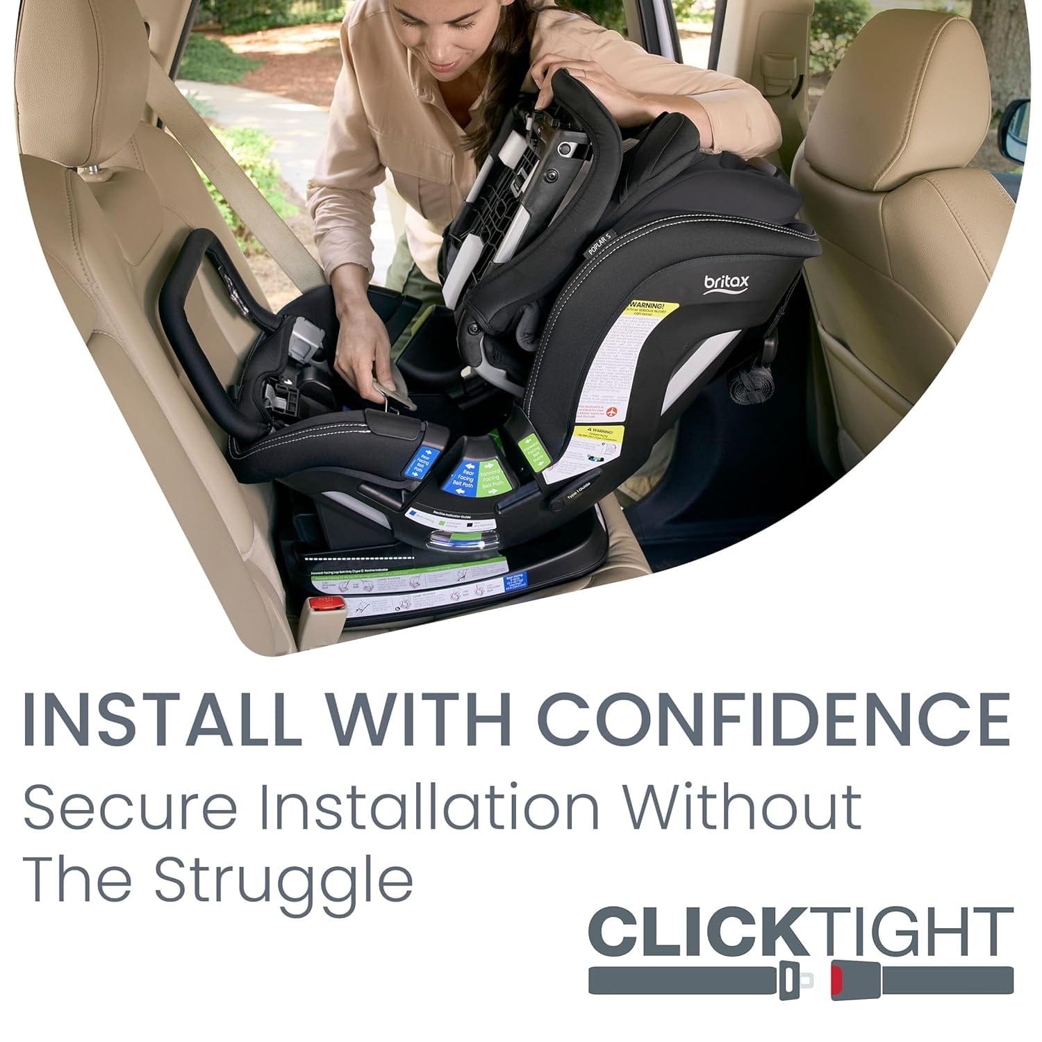 Britax Poplar S Convertible Car Seat Onyx