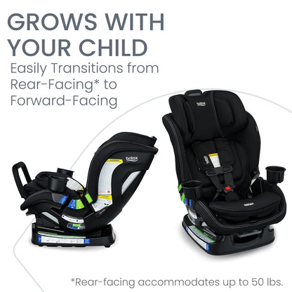 Britax Poplar S ClickTight Convertible Car Seat, Slim 17-Inch Design - Onyx - E1D233S