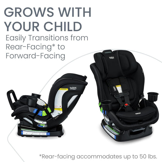 Britax Poplar S ClickTight Convertible Car Seat, Slim 17-Inch Design - Onyx - E1D233S