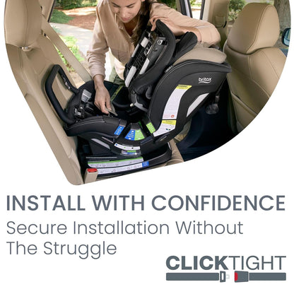 Britax Poplar S ClickTight Convertible Car Seat, Slim 17-Inch Design - Sand Onyx - E1D233V