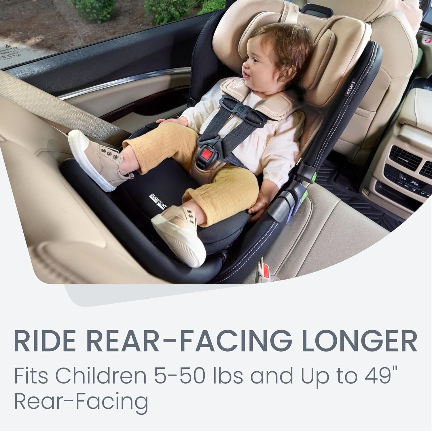 Britax Poplar S ClickTight Convertible Car Seat, Slim 17-Inch Design