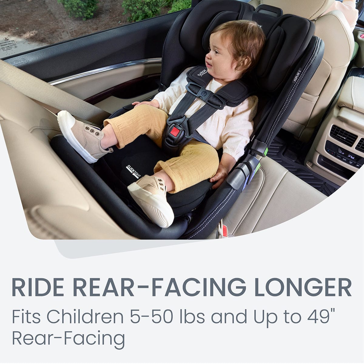 Britax Poplar S Narrow Convertible Car Seat - Onyx - E1C943S