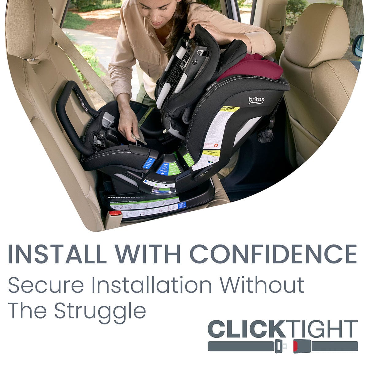 Britax Poplar S Narrow Convertible Car Seat - Ruby Onyx - E1C944E