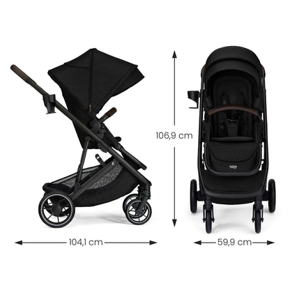 Britax Prism Stroller + Willow S Travel System Bundle - Raven Black