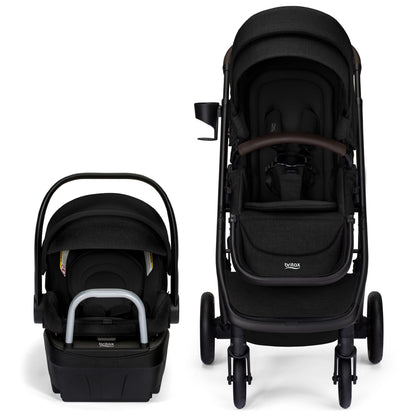 Britax Prism Stroller + Willow S Travel System Bundle - Raven Black