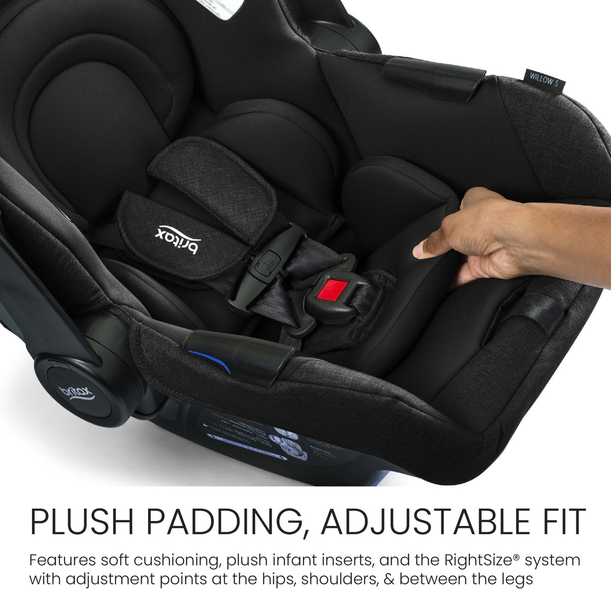 Britax Prism Stroller + Willow S Travel System Bundle - Raven Black