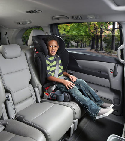 Britax Skyline 2-Stage High Back Belt Positioning Booster Car Seat - Highback and Backless - 2 Layer Impact Protection - 40 to 120 Pounds - Dusk - E1C269H