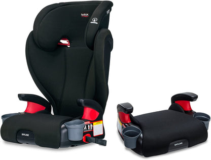 Britax Skyline 2-Stage High Back Belt Positioning Booster Car Seat - Highback and Backless - 2 Layer Impact Protection - 40 to 120 Pounds - Dusk - E1C269H