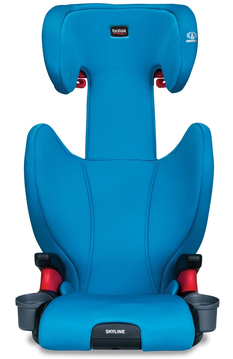 Britax Skyline 2-Stage High Back Belt Positioning Booster Car Seat - Highback and Backless - 2 Layer Impact Protection - 40 to 120 Pounds - Teal - E1C268S