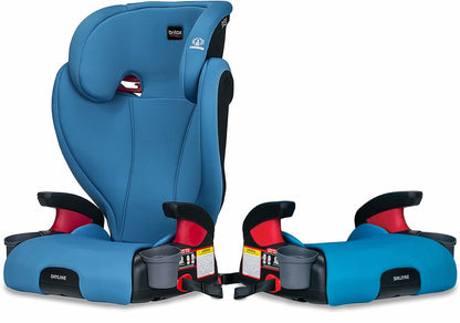 Britax Skyline 2-Stage High Back Belt Positioning Booster Car Seat - Highback and Backless - 2 Layer Impact Protection - 40 to 120 Pounds - Teal - E1C268S