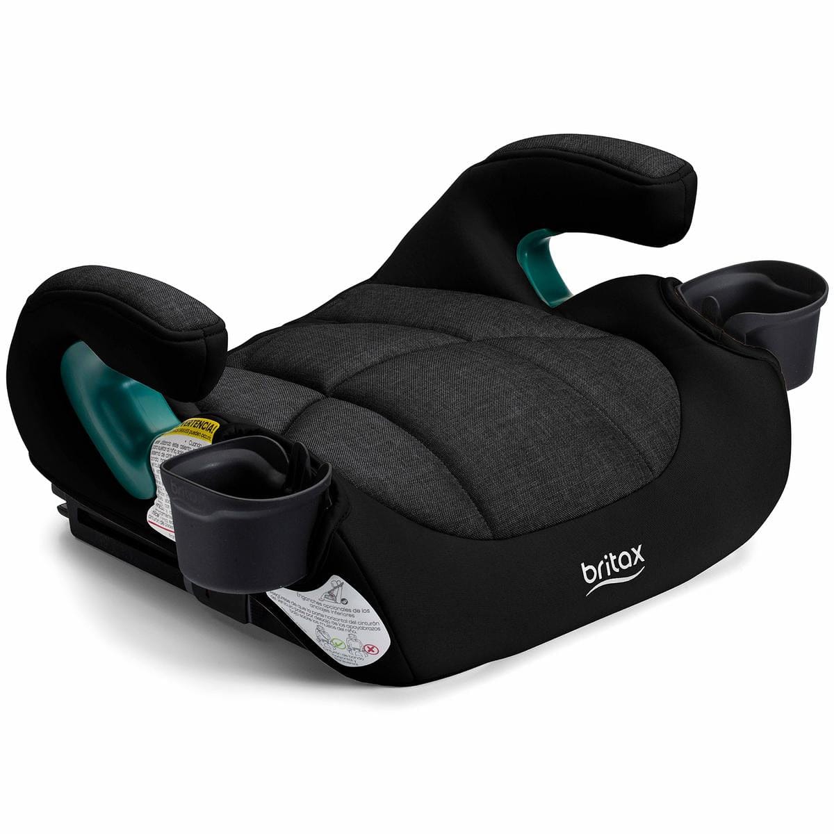Britax UpNGo Click Backless Booster with Rigid LATCH - Raven Black - E1D477A