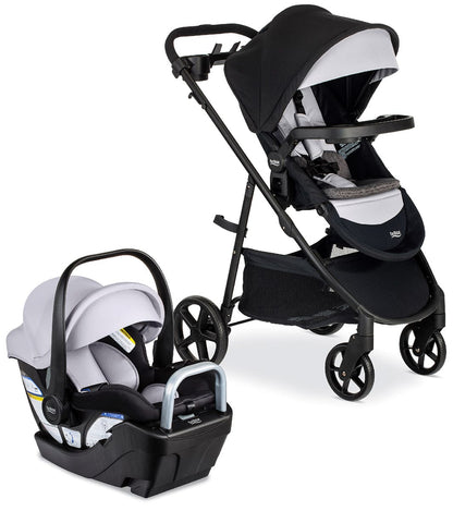 Britax Willow Brook S+ Travel System with Alpine Anti-Rebound Base - Glacier Onyx - S14690900