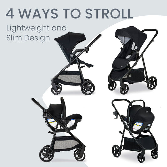 Britax Willow Brook Travel System - Onyx Glacier