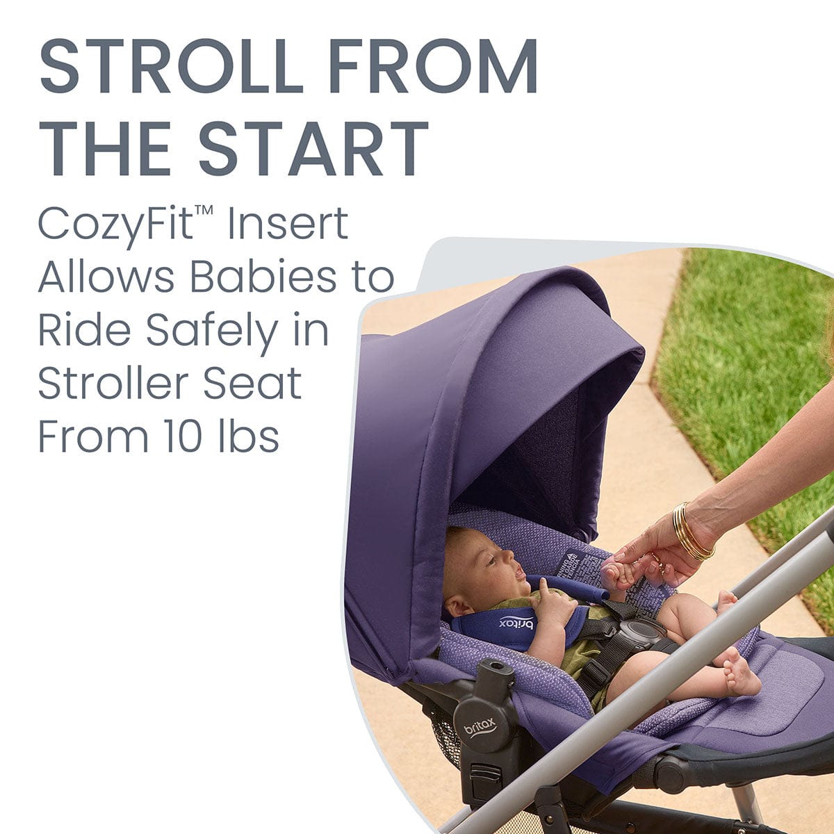 Britax Willow Grove SC Travel System - Pindot Iris - S14746900