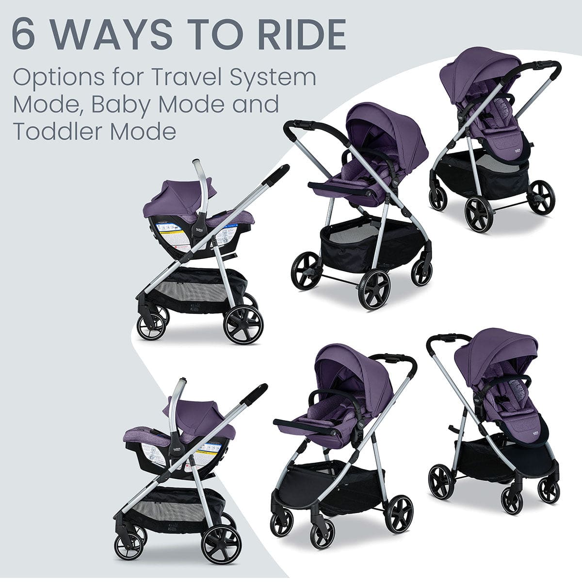 Britax Willow Grove SC Travel System - Pindot Iris - S14746900